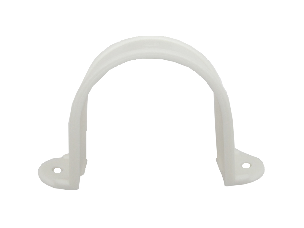 2" Flushpipe Plastic Clip in White