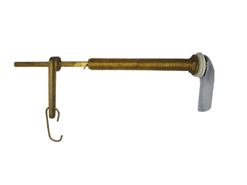 1/2" Chrome Plated Brass Concealed Cistern Handle with 12" Spindle