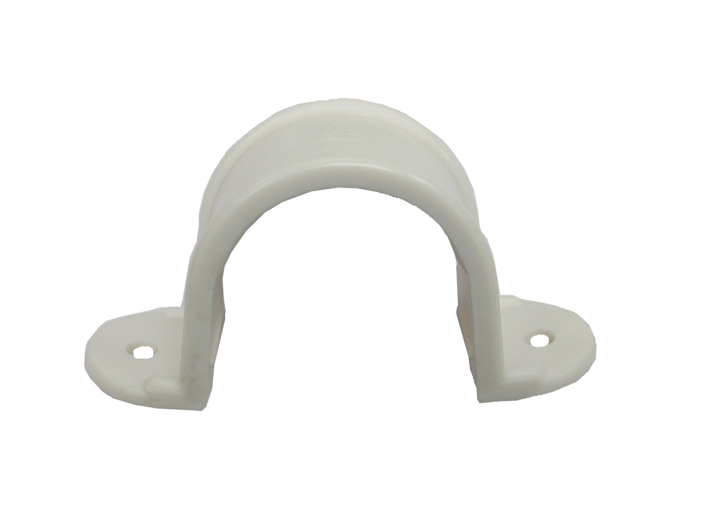 1-1/4" Flushpipe Plastic Clip in White