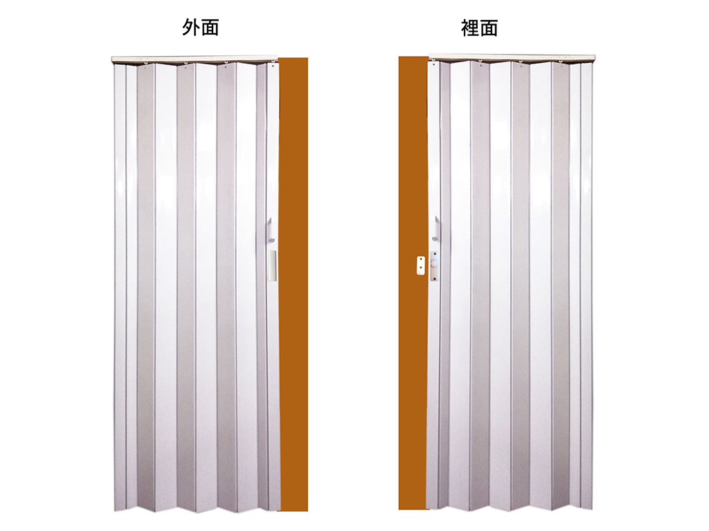 KS PVC膠摺門連門鎖 48"x80"