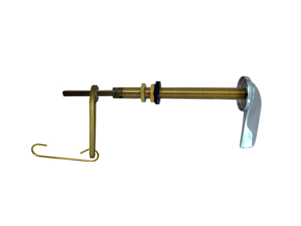 3/8" Chrome Plated Brass Concealed Cistern Handle with 10" Spindle
