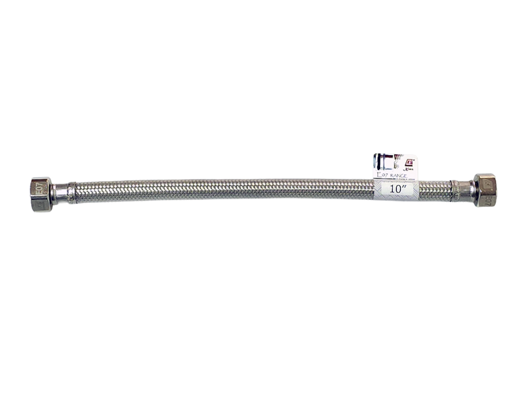 1/2" x 1/2" x 10" 內牙包膠不銹鋼軟喉 (E07 Range)