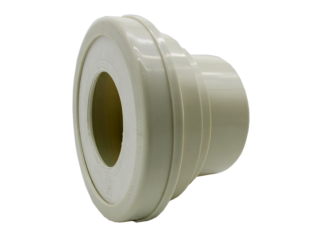 100mm x 3" Plastic Straight W.C. Pan Connector