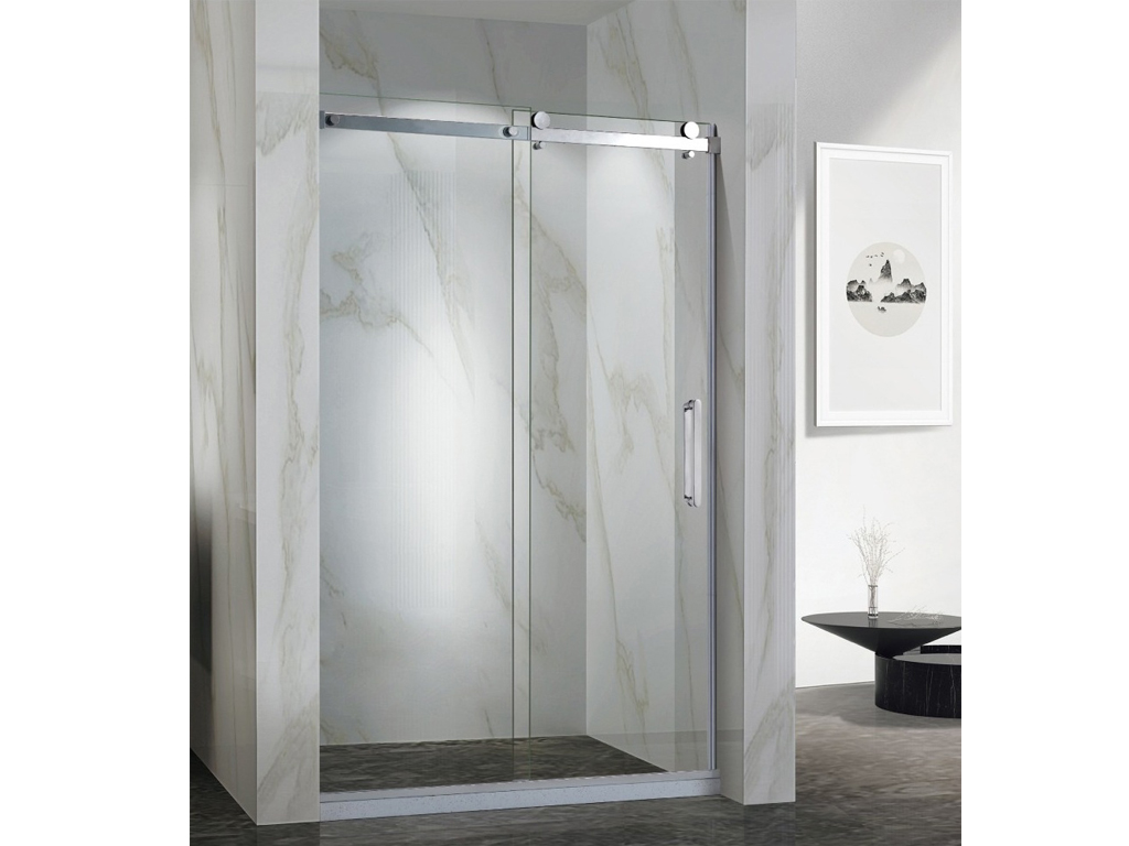 Aqua Shower AP-010 Stainless Steel Sliding Shower Doors( Mirror steel)