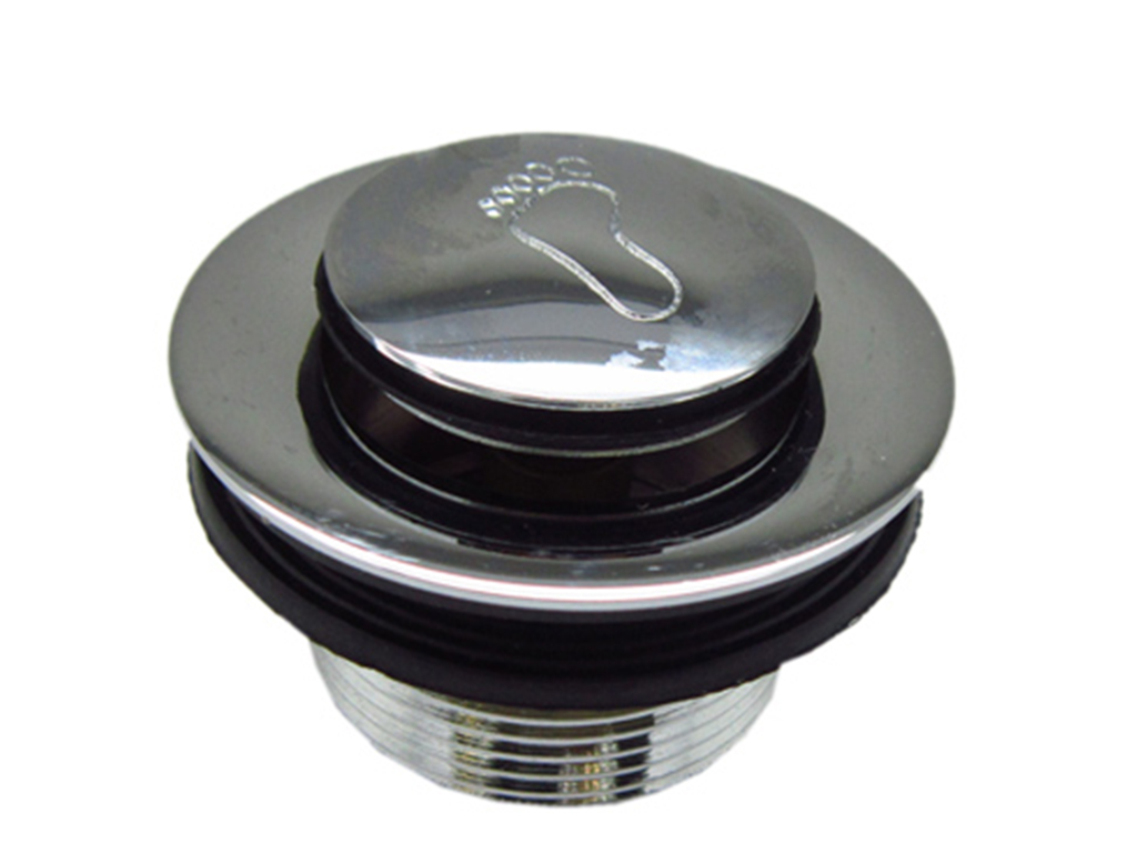 1-1/2" x 35mm(H) 70mm Flange Chrome Plated Brass Pushdown Brass Pushdown Bathtub Waste