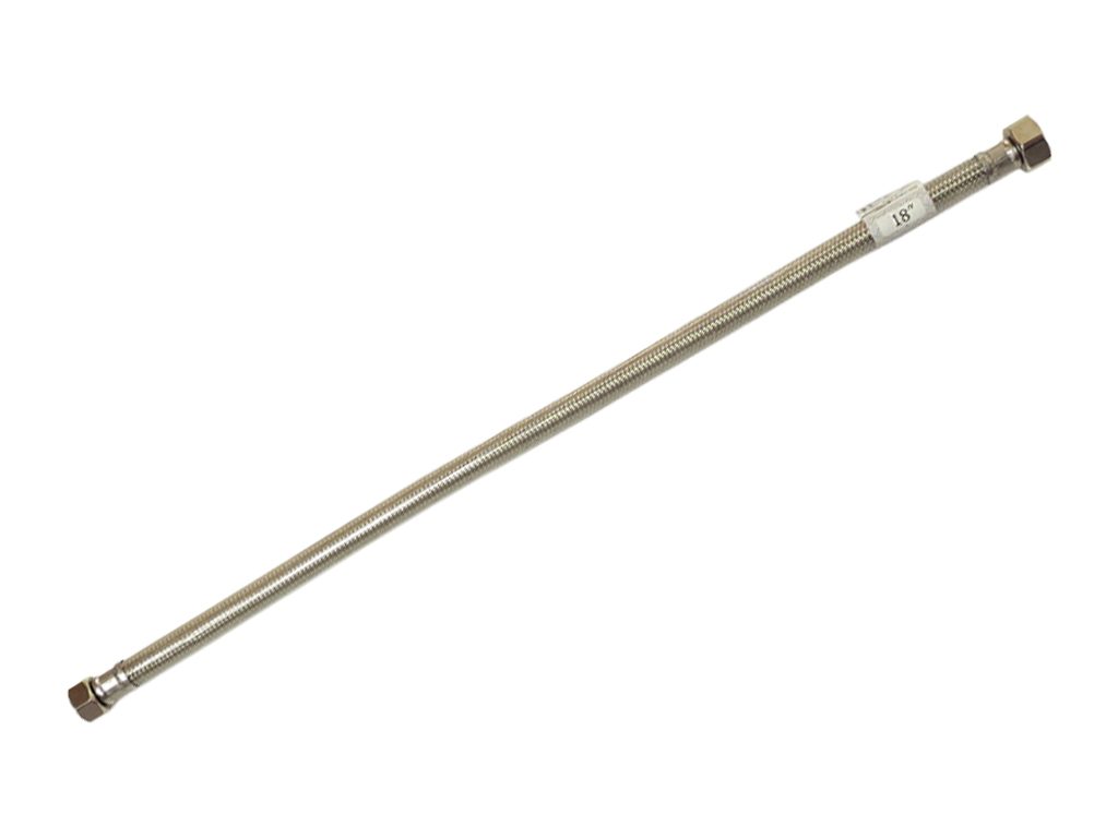 1/2" x 3/8" x 18" 內牙包膠不銹鋼軟喉 (E07 Range)