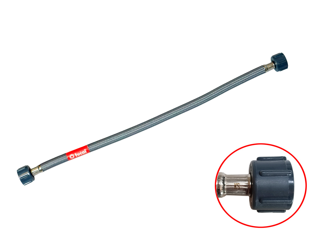 1/2"內牙x1/2"內牙x18" 尼龍網軟喉(鹹水用)