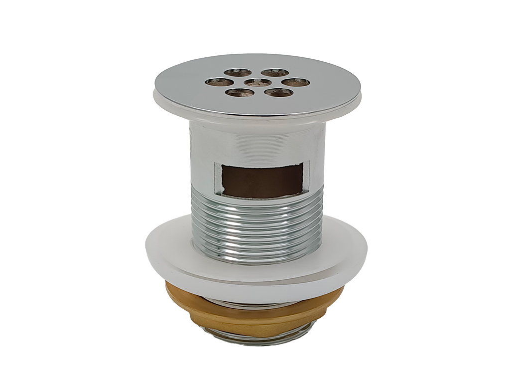 1-1/4" x 3"(H) Chrome Plated Brass Slotted Shower Waste