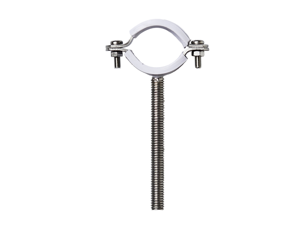 1" X 3/8" X 3-1/2" 304 Stainless Steel Pipe Bracket(White)