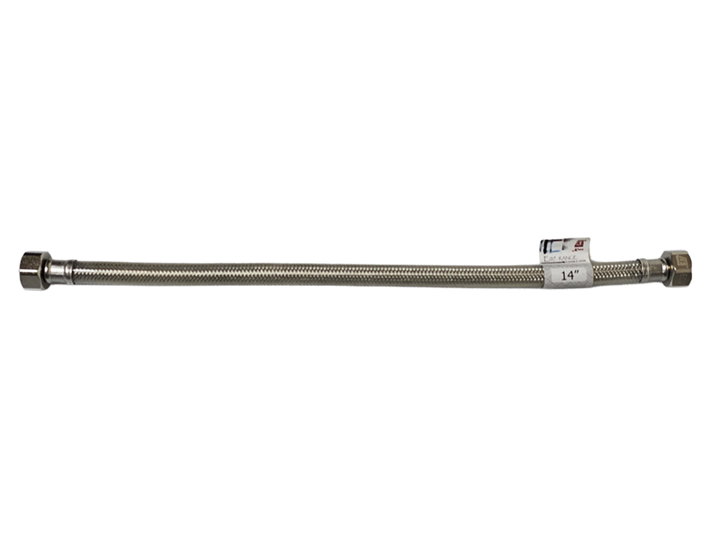 1/2" x 1/2" x 14" 內牙包膠不銹鋼軟喉 (E07 Range)