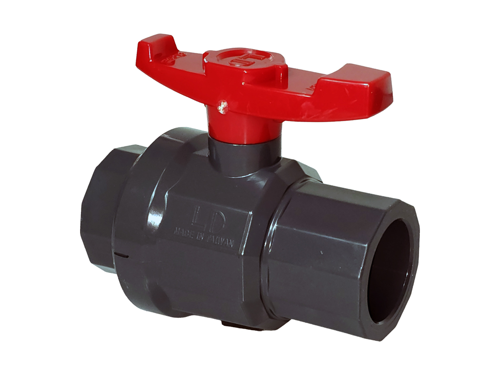 LD 1-1/4" PVC Ball Valve (Grey)