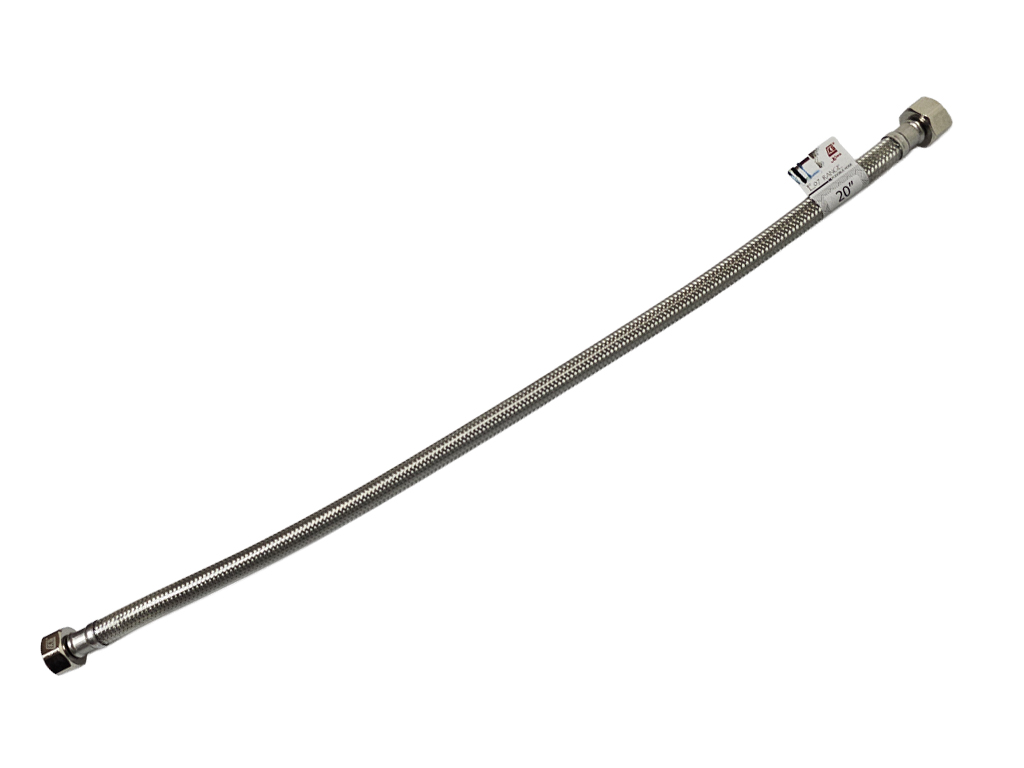 1/2" x 1/2" x 20" 內牙包膠不銹鋼軟喉 (E07 Range)
