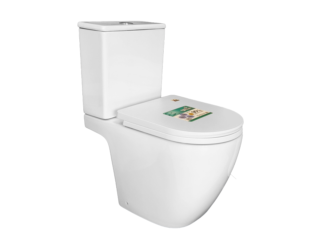 Helical Vitreous China Close Couple Toilet