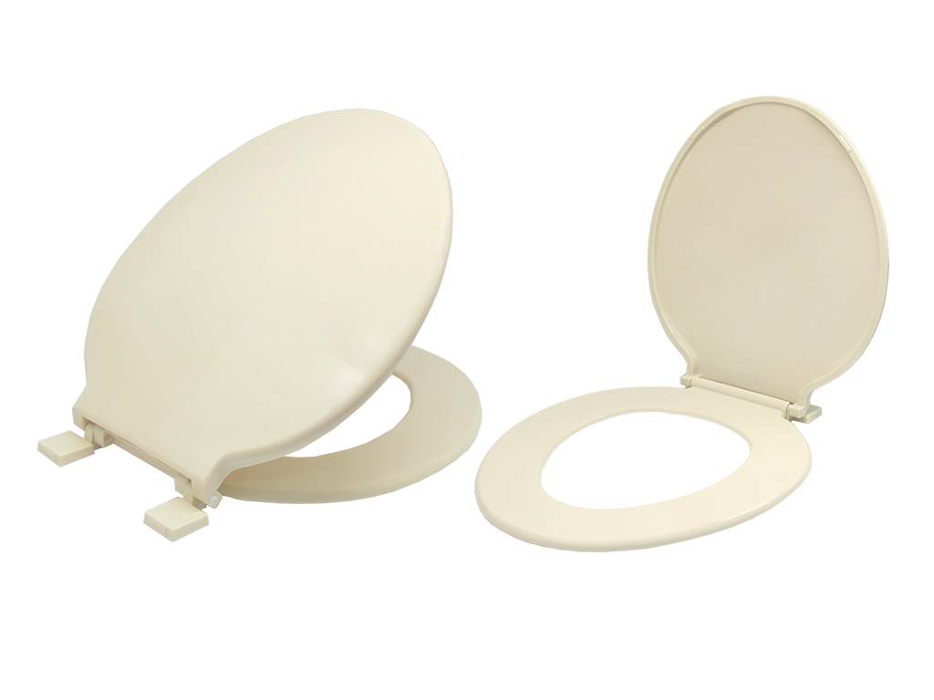 Plastic WC Seat and Cover (Beige)