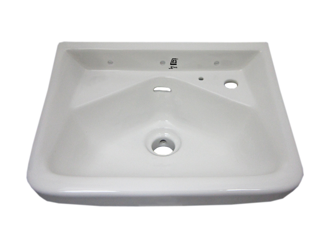 16" x 12" Vitreous China Wall Mounted Wash Basin
