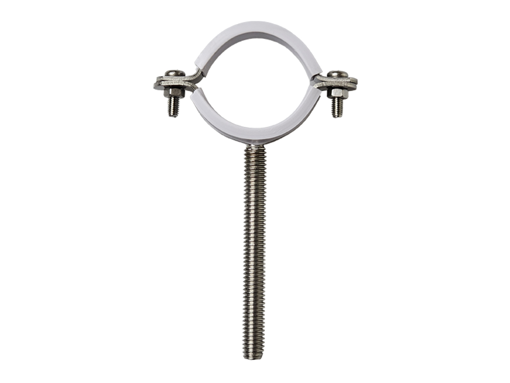 1-1/2" X 3/8" X 3-1/2" 304 Stainless Steel Pipe Bracket(White)