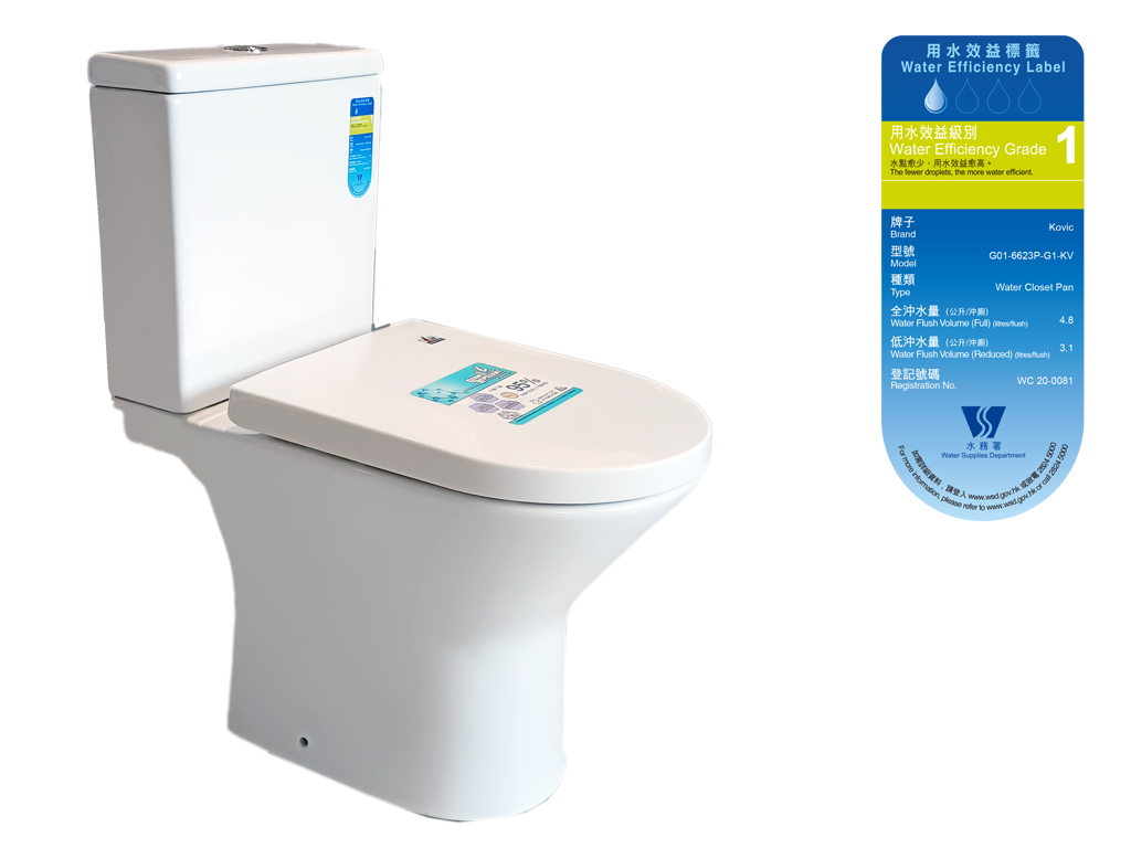 Viterous China Close-Couple Toilet With Tank Fittings