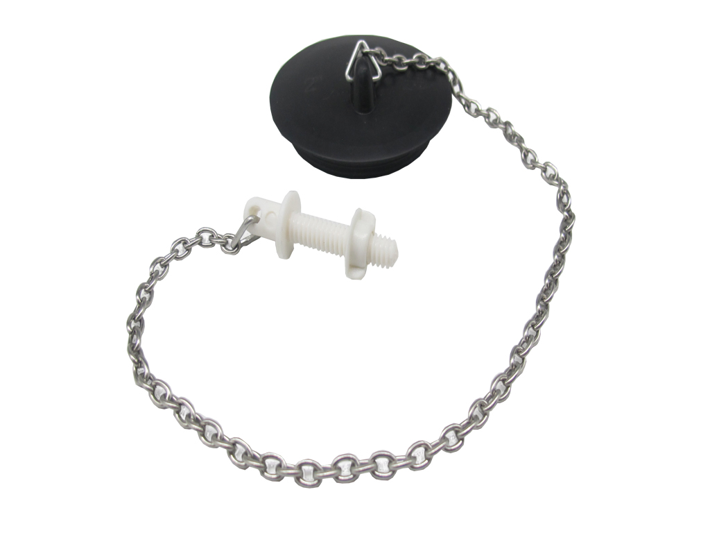 2" Plastic Plug with 12"(L) S/S Chain & Stay