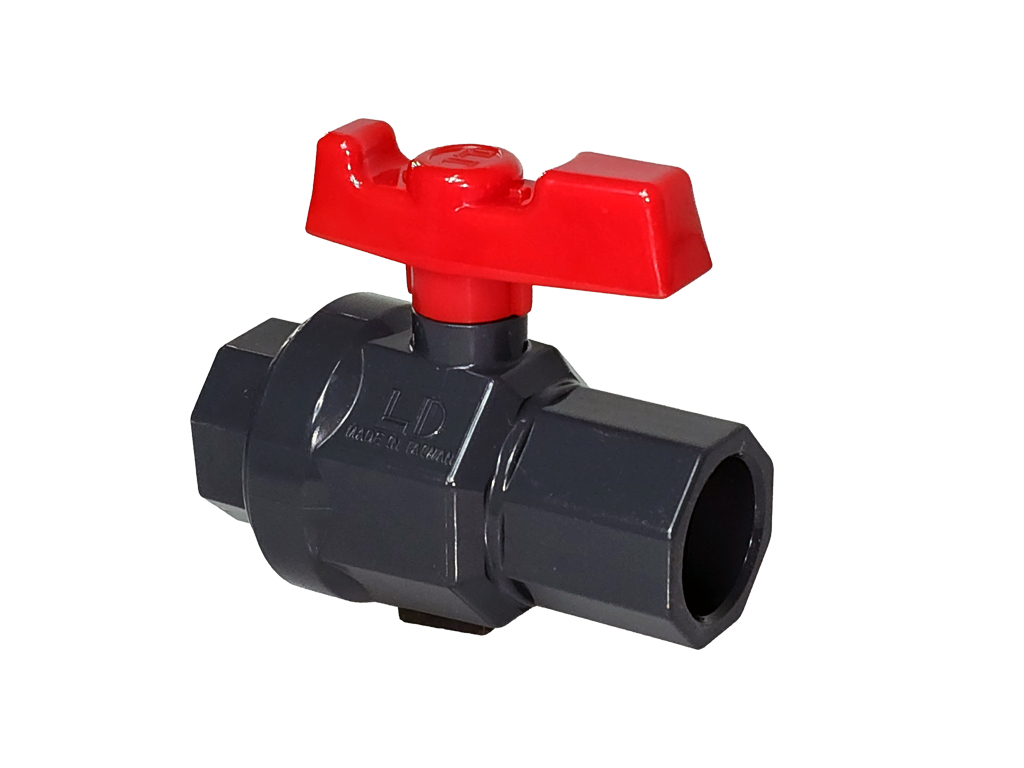LD 3/4" PVC Ball Valve (Grey)