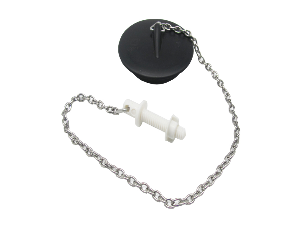 1-7/8" Plastic Plug with 12"(L) S/S Chain & Stay