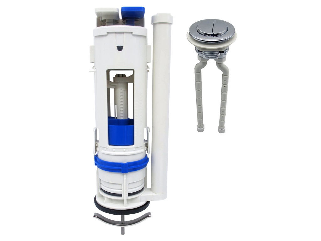 One-Piece Dual Flush Valve with Overflow