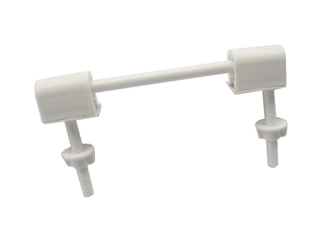 Plastic Toilet Seat Fixing Kit (White)