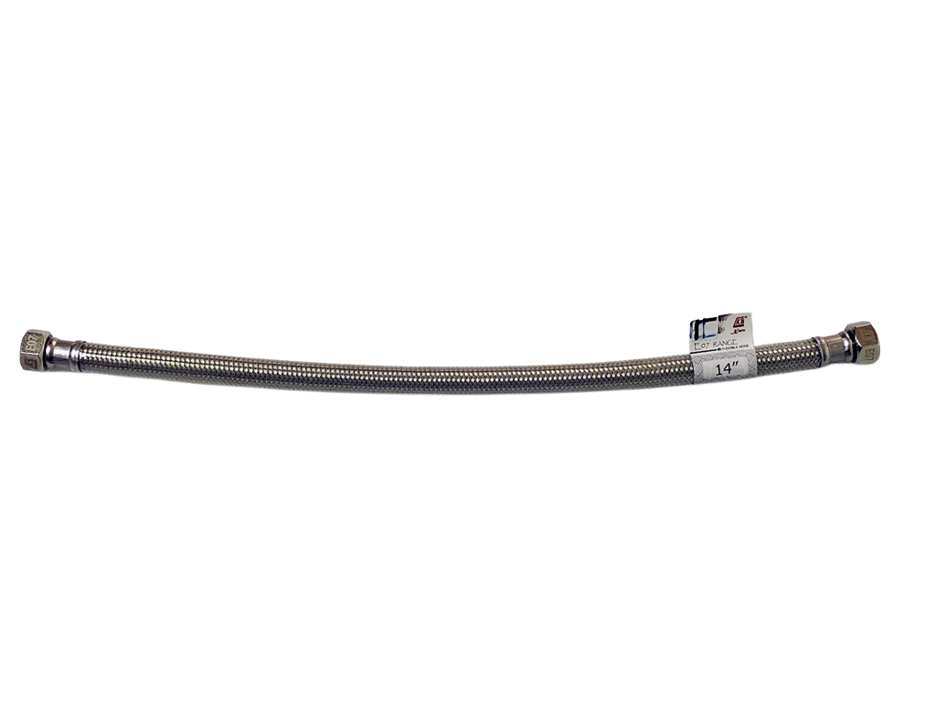 3/8" x 3/8" x 14"  內牙包膠不銹鋼軟喉 (E07 Range)
