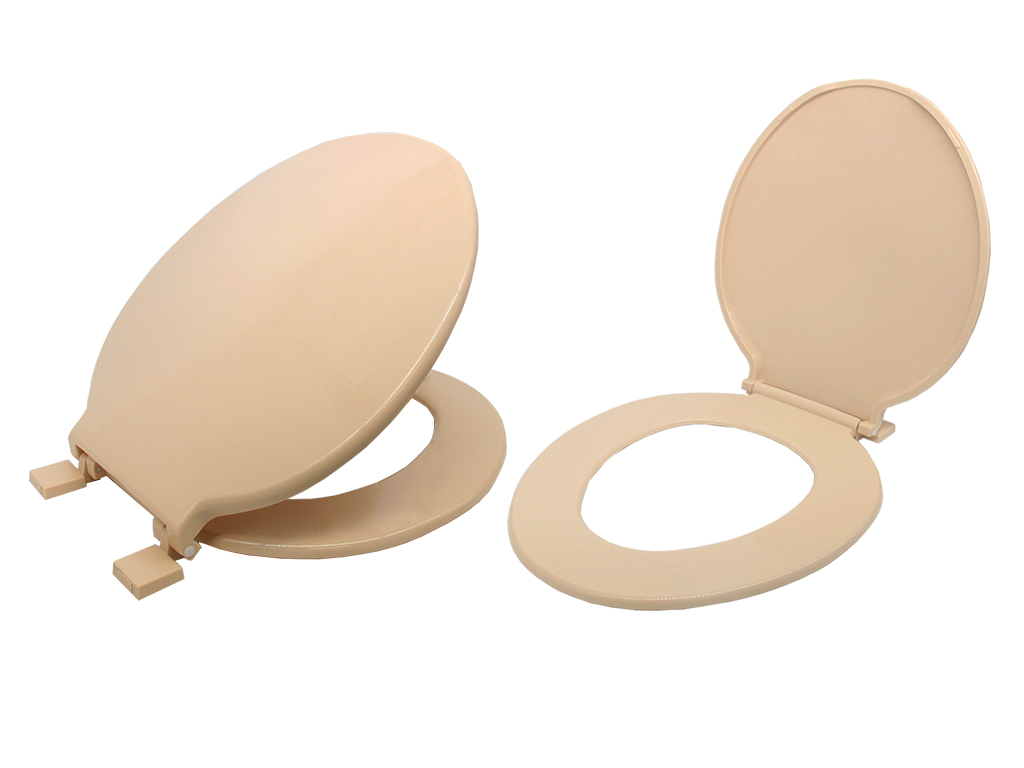 Plastic WC Seat and Cover (Pink)