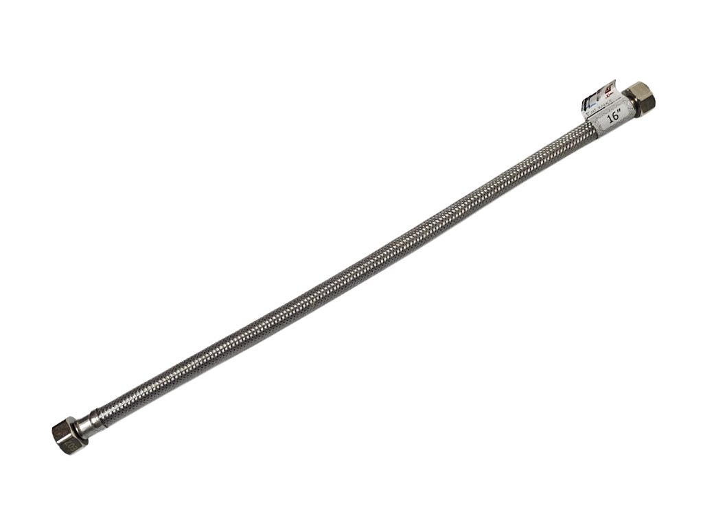 1/2" x 1/2" x 16" 內牙包膠不銹鋼軟喉 (E07 Range)