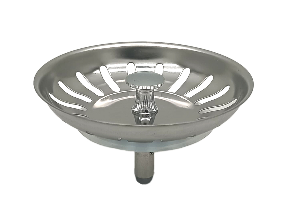 1-1/2" x 114mm Flange Basket Stainless steel Plug Sink Drain Strainer