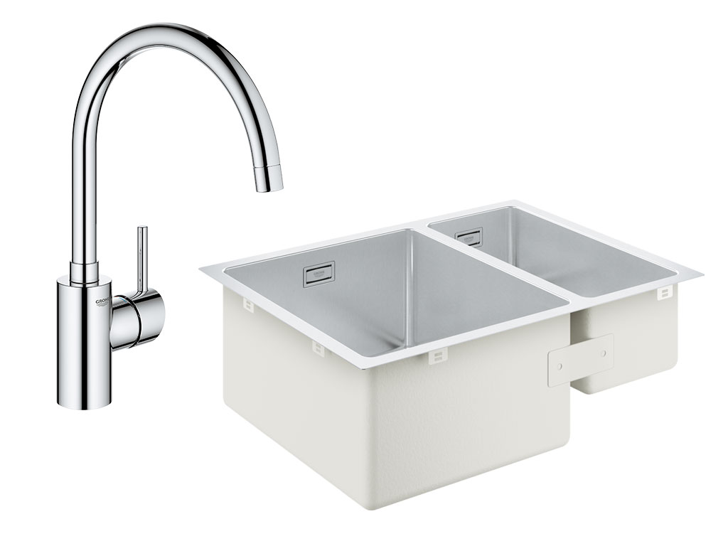 Concetto OHM sink C-spout with K700U Sink 60 -S 58,5/44 1.5 lh