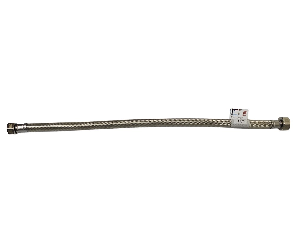 1/2" x 3/8" x 16" 內牙包膠不銹鋼軟喉 (E07 Range)
