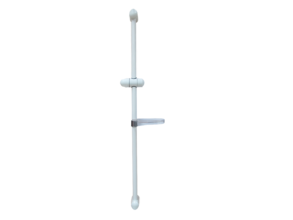 Plastic Sliding Rail with Hand Shower Holder and Soap Holder