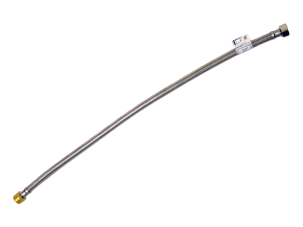 1/2" x 1/2" x 22" 內外牙包膠不銹鋼軟喉 (E07 Range)