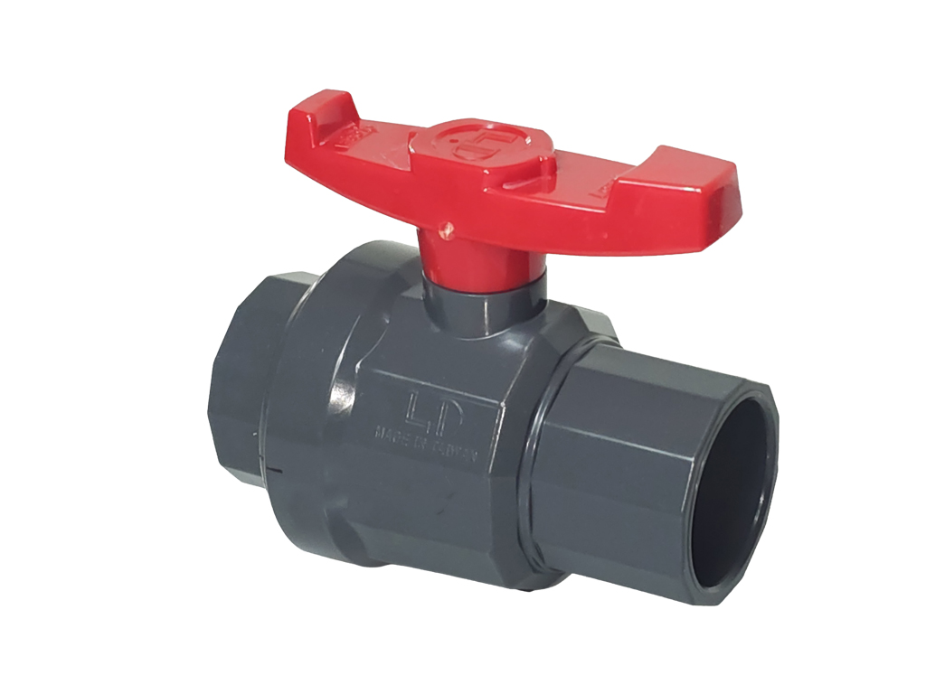 LD 2" PVC Ball Valve (Grey)