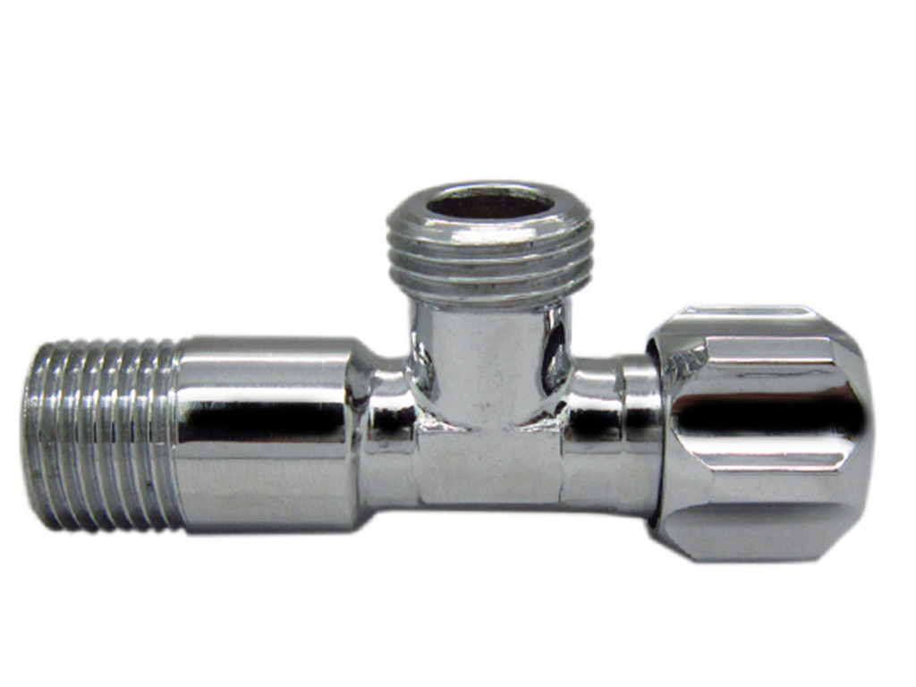 1/2" x 1/2" 外牙銅電鉻曲尺掣