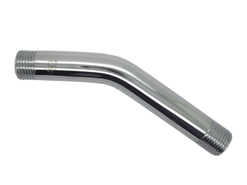 1/2" x 6" Chrome Brass Shower Tube