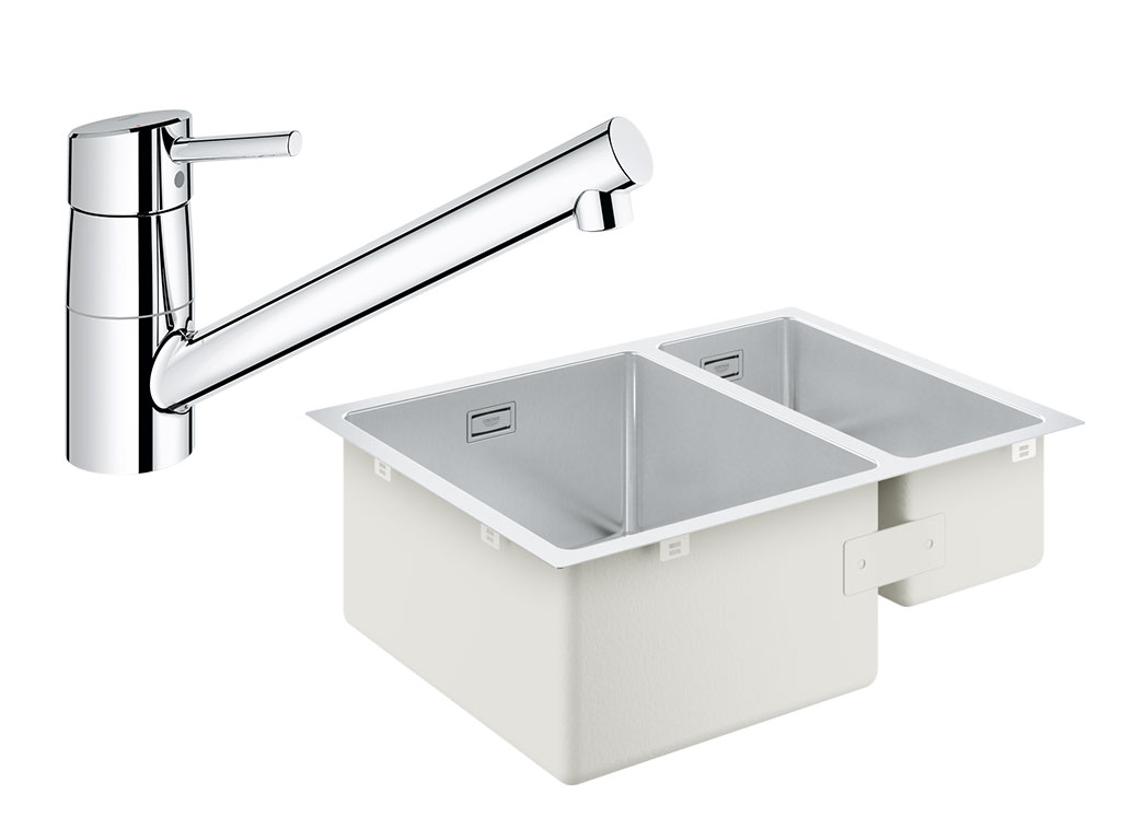 Concetto OHM sink swivel spout with K700U Sink 60 -S 58,5/44 1.5 lh
