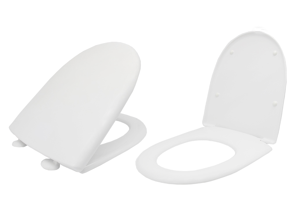 KS 9368 Plastic Toilet Seat with Top Mount (White)