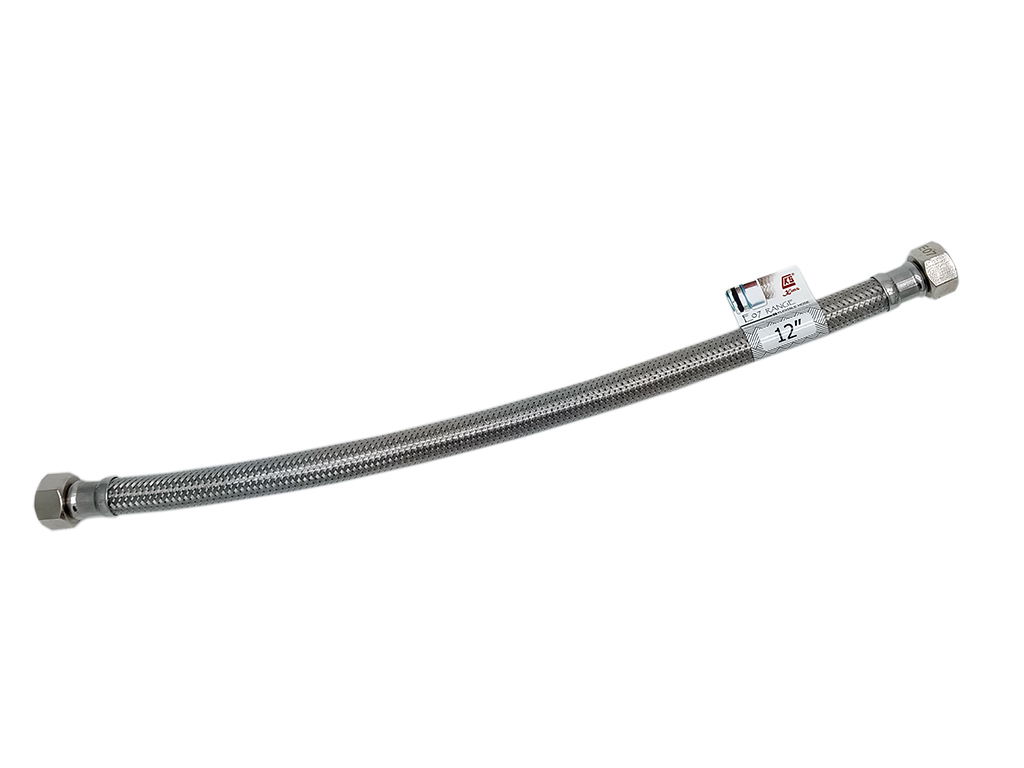 3/8" x 3/8" x 12"  內牙包膠不銹鋼軟喉 (E07 Range)