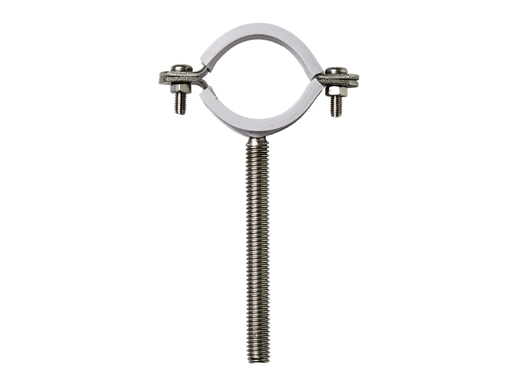 1-1/4" X 3/8" X 3-1/2" 304 Stainless Steel Pipe Bracket(White)