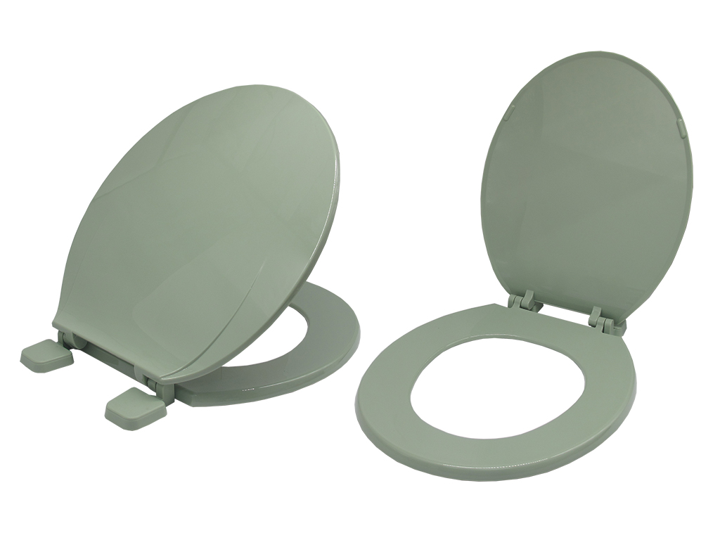 Plastic WC Toilet Seat and Cover (Pear Green)