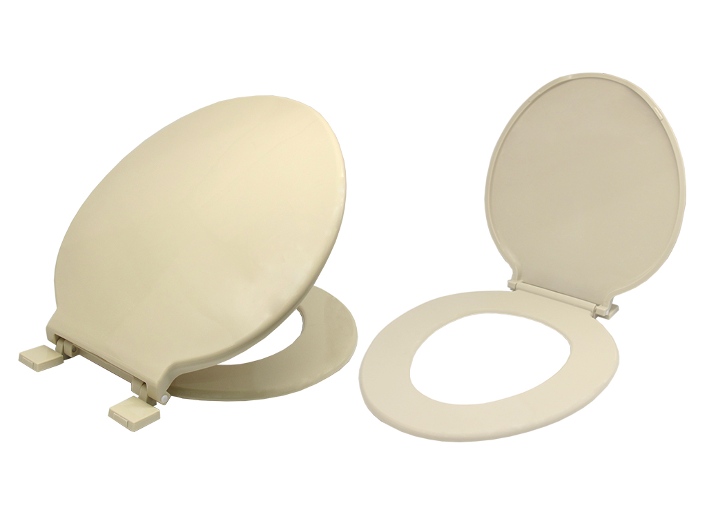 Plastic WC Seat and Cover (Bone)