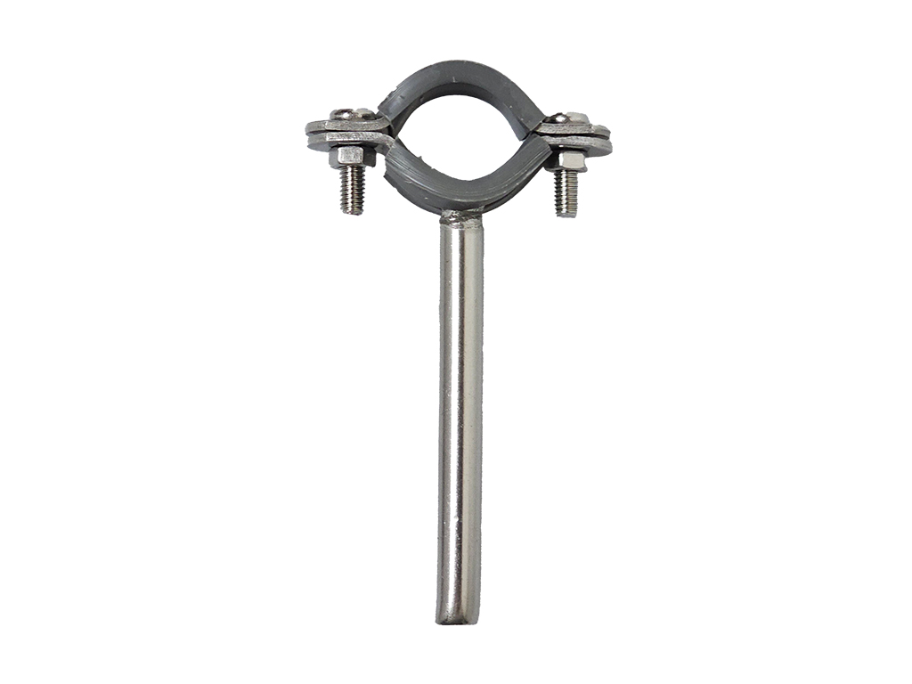 1/2" X  8mm X 3"  S.S 304 Stainless Steel Holderbat with Grey PVC for UPVC Pipee