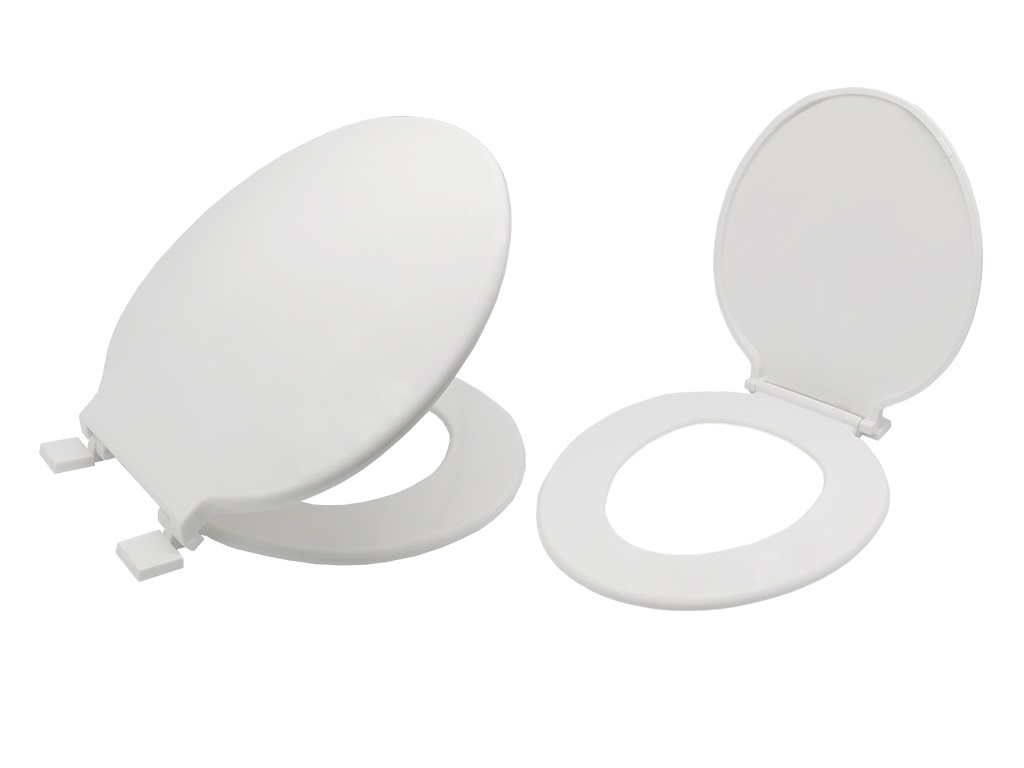 Plastic WC Seat and Cover (White)