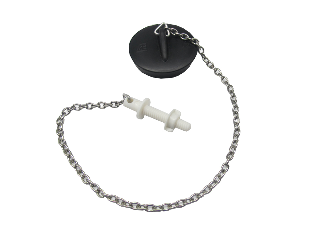 1-3/4" Plastic Plug with 12"(L) S/S Chain & Stay