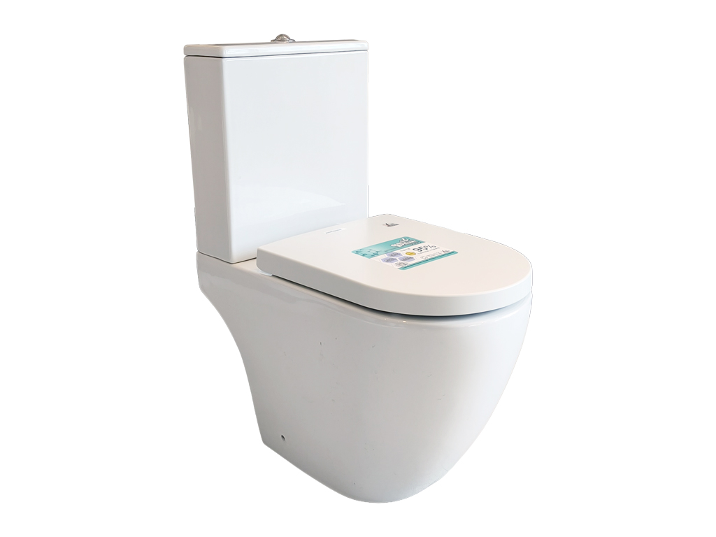 Vitreous China Close-Couple Toilet with Tank Fittings