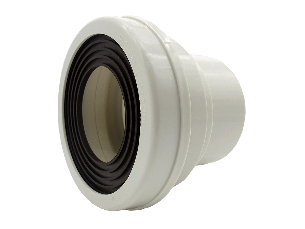 100mm X 4" Straight W.C. Pan Connector