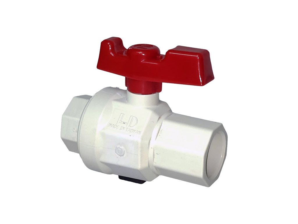 LD 3/4" PVC Ball Valve (White)