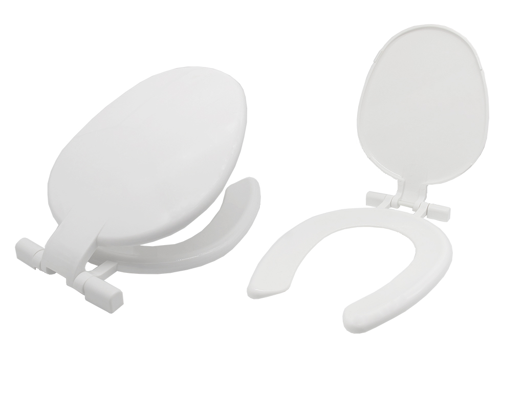 Kid's Plastic Toilet Seat (White)